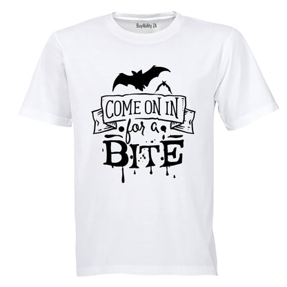 Come In For A Bite - Halloween - Adults - T-Shirt