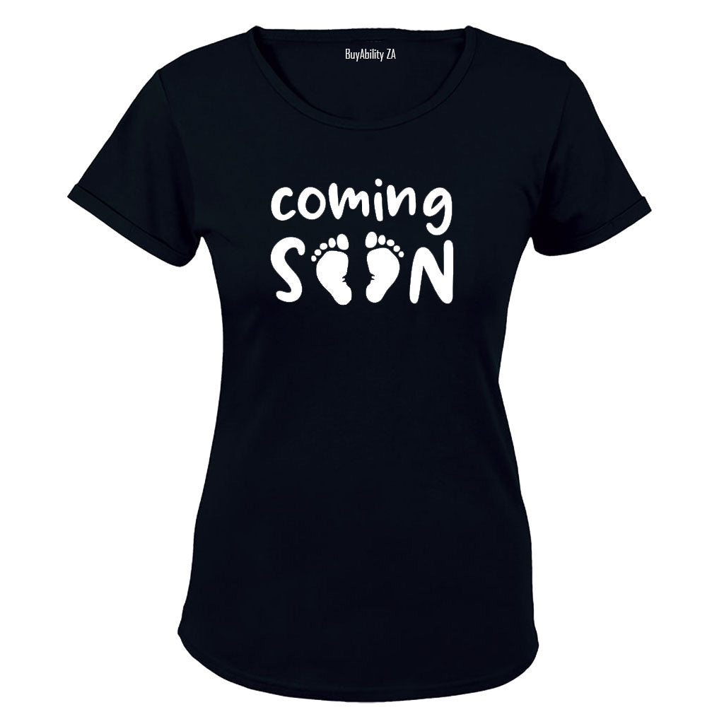 Coming Soon - Little Feet - Ladies - T-Shirt