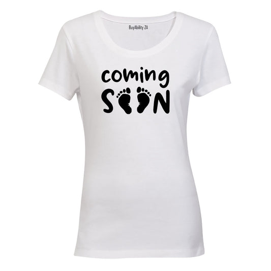 Coming Soon - Little Feet - Ladies - T-Shirt