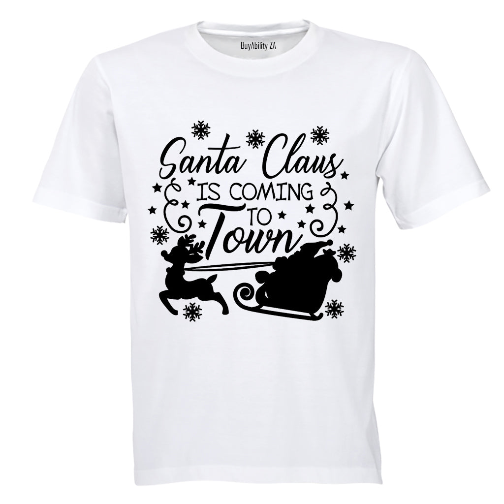 Coming to Town - Christmas - Kids T-Shirt