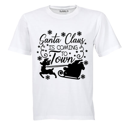 Coming to Town - Christmas - Kids T-Shirt