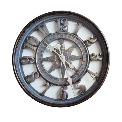 Large Compass Design Wall Clock