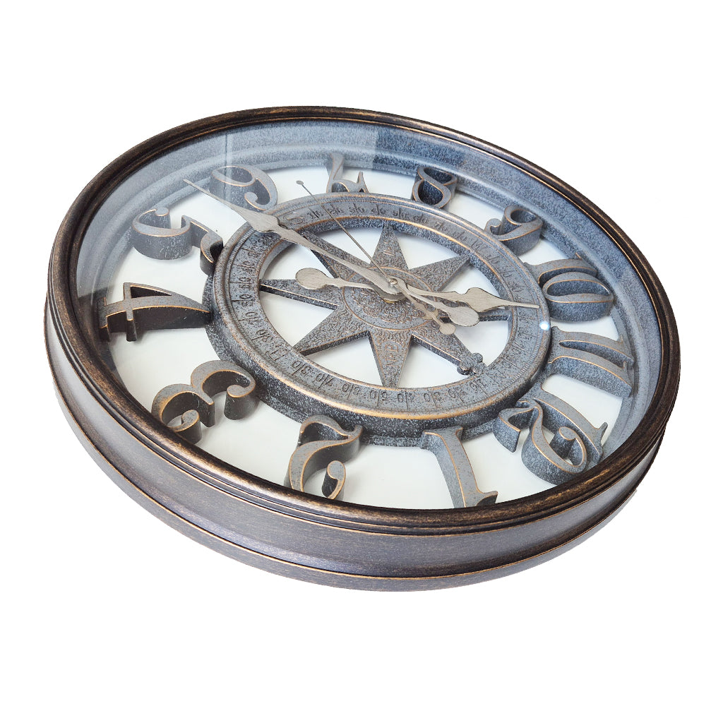 Large Compass Design Wall Clock