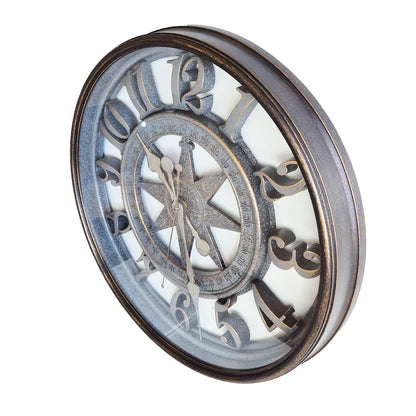Large Compass Design Wall Clock