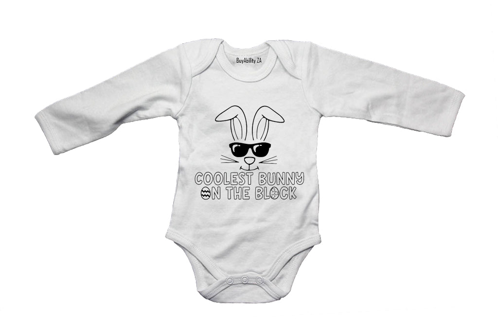 Coolest Bunny on the Block - Easter - Baby Grow