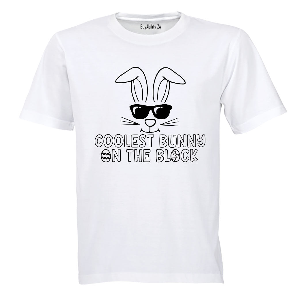 Coolest Bunny on the Block - Easter - Kids T-Shirt