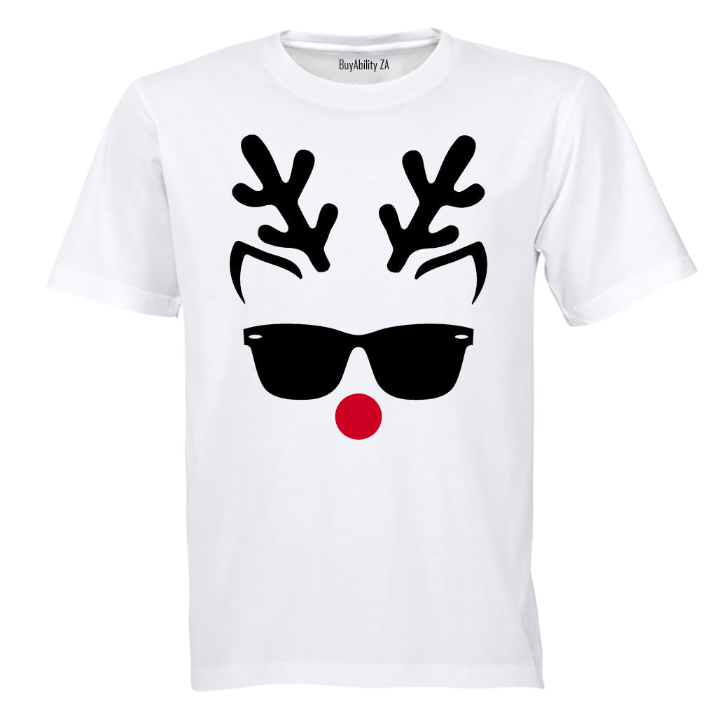 Cool Christmas Reindeer - Adults - T-Shirt