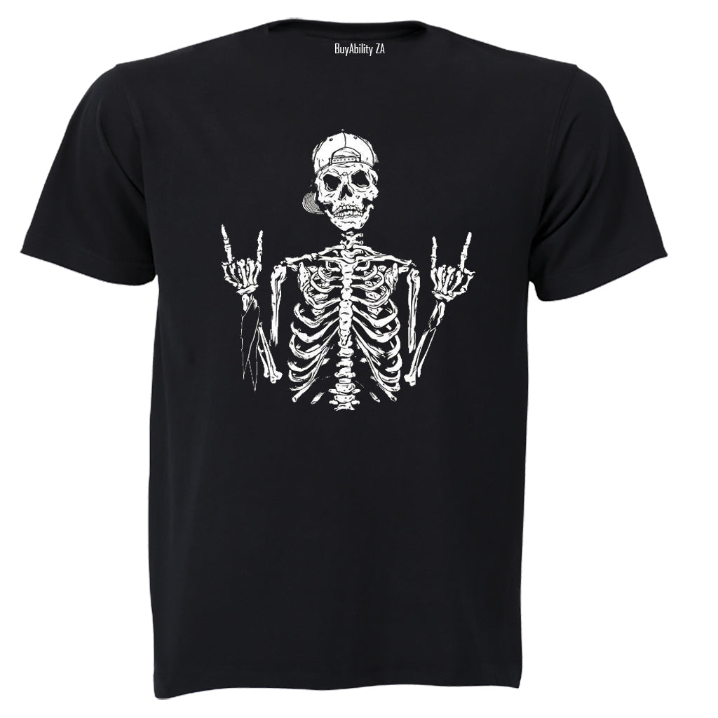 Cool Skeleton - Halloween - Adults - T-Shirt