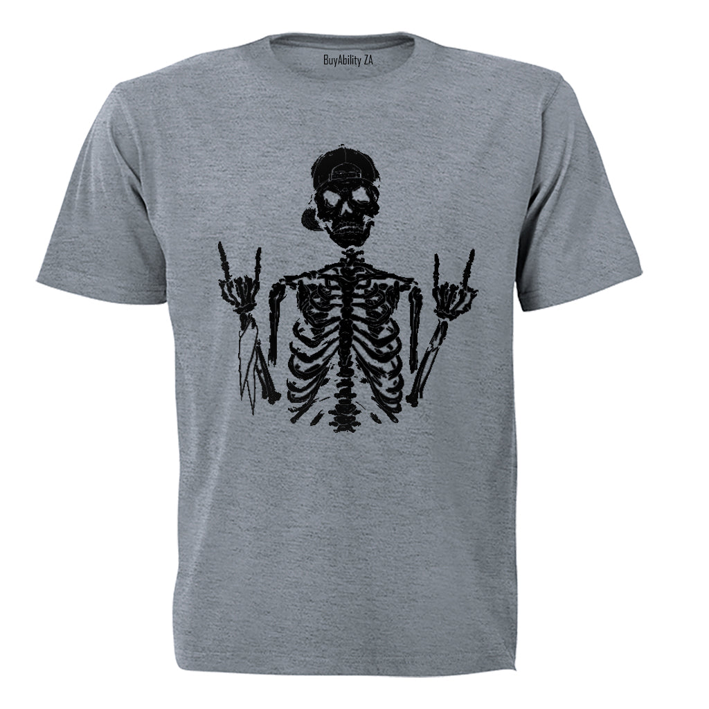 Cool Skeleton - Halloween - Adults - T-Shirt