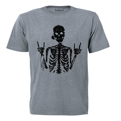 Cool Skeleton - Halloween - Adults - T-Shirt