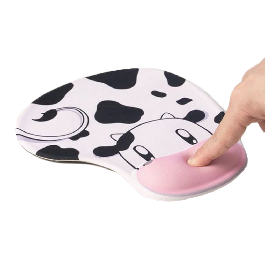 Cow Mouse Pad With 3D Silicone Wrist Support - BuyAbility