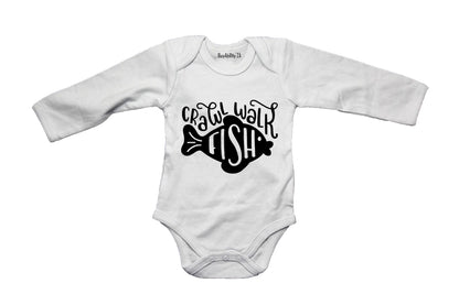 Crawl, Walk, FISH! - Baby Grow