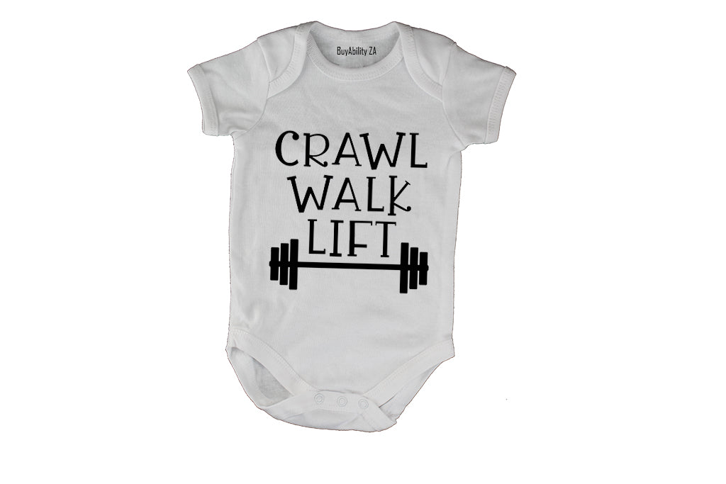 Crawl. Walk. LIFT - Baby Grow