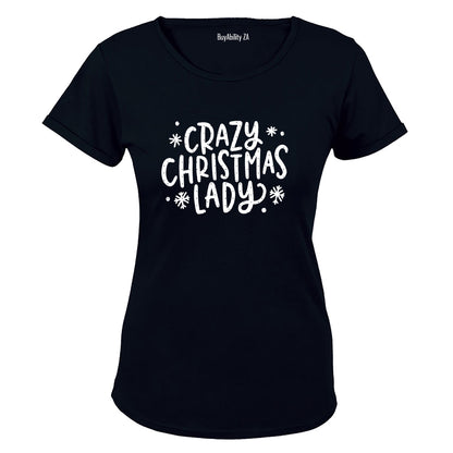 Crazy Christmas Lady - Ladies - T-Shirt