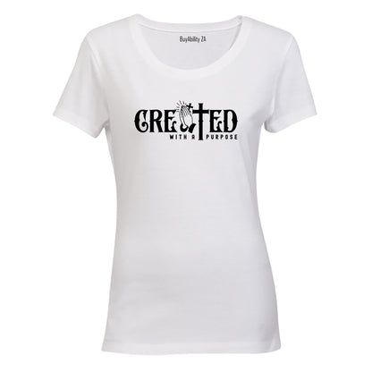 Created With A Purpose - Ladies - T-Shirt