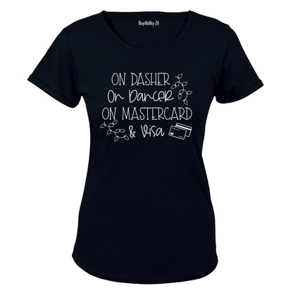 Credit Cards - Christmas - Ladies - T-Shirt