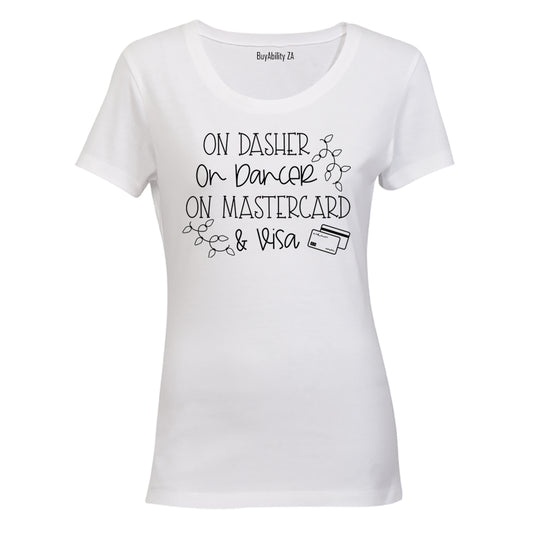 Credit Cards - Christmas - Ladies - T-Shirt