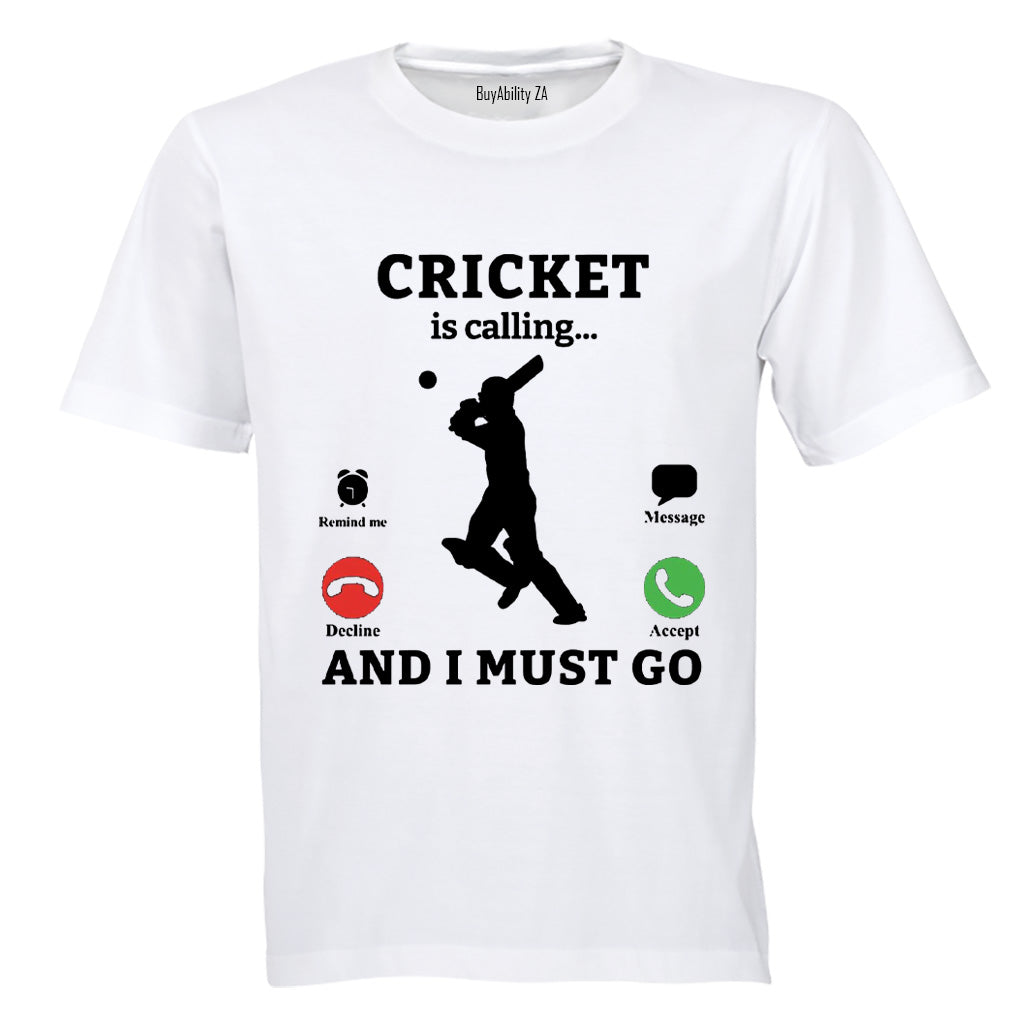 Cricket is Calling - Adults - T-Shirt - BuyAbility South Africa