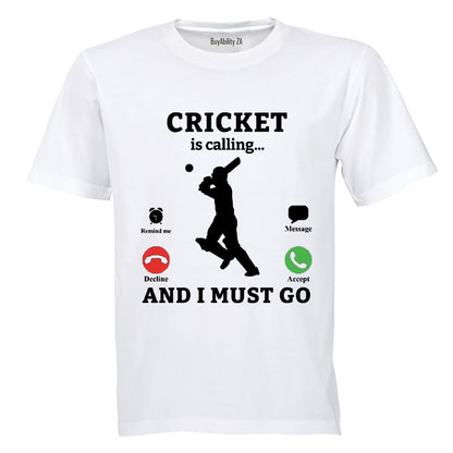 Cricket is Calling - Adults - T-Shirt - BuyAbility South Africa