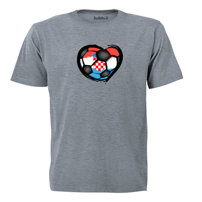 Croatia - Soccer Inspired - Adults - T-Shirt