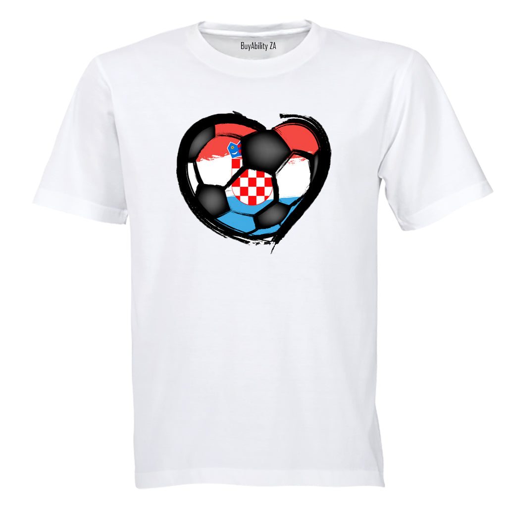 Croatia - Soccer Inspired - Adults - T-Shirt
