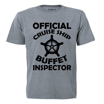 Cruise Ship Buffet Inspector - Adults - T-Shirt - BuyAbility South Africa
