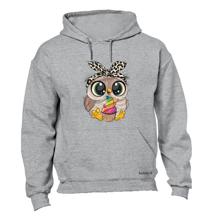Cupcake Headband Owl - Hoodie