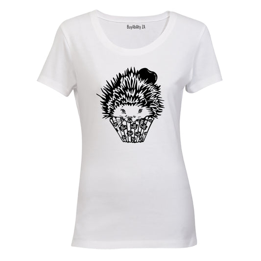 Cupcake Hedgehog - Ladies - T-Shirt