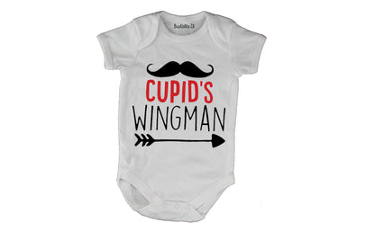Cupid's Wingman, Mustache - Valentine - Baby Grow