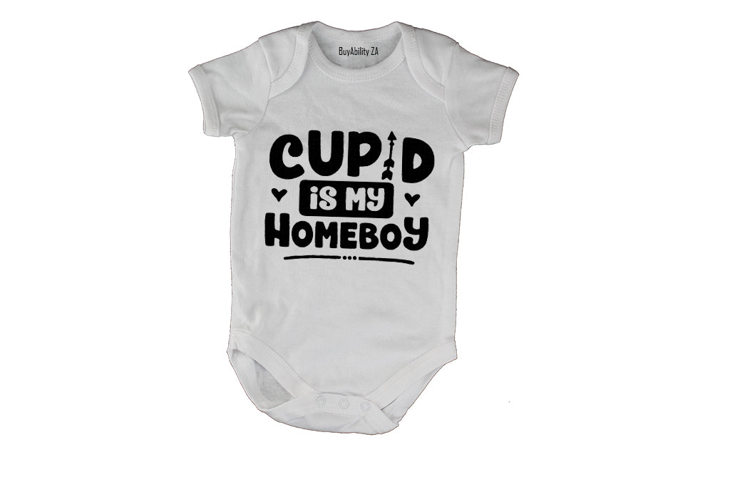 Cupid is my Homeboy - Valentine - Baby Grow
