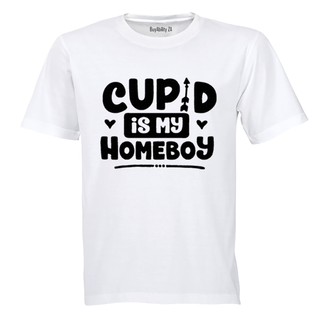 Cupid is my Homeboy - Valentine - Kids T-Shirt