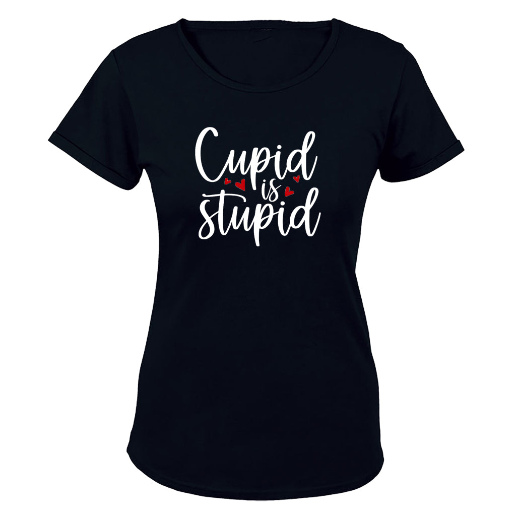 Cupid is Stupid - Valentine - Ladies - T-Shirt - BuyAbility South Africa