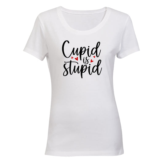 Cupid is Stupid - Valentine - Ladies - T-Shirt - BuyAbility South Africa