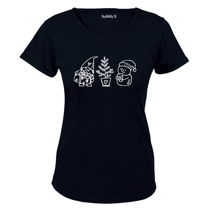 Cute Christmas Friends - Ladies - T-Shirt