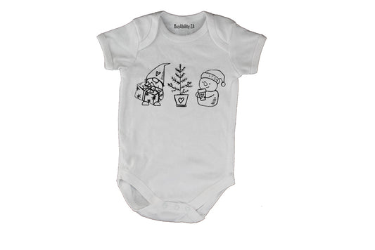 Cute Christmas Friends - Baby Grow
