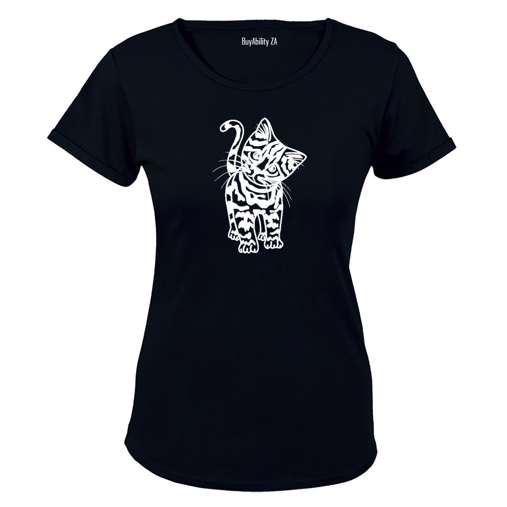 Cute Kitten - Ladies - T-Shirt - BuyAbility