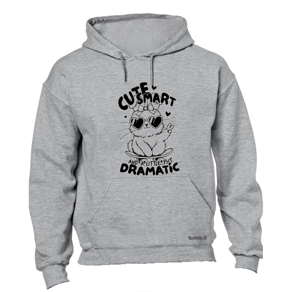 Cute . Smart. Dramatic - Hoodie - BuyAbility South Africa