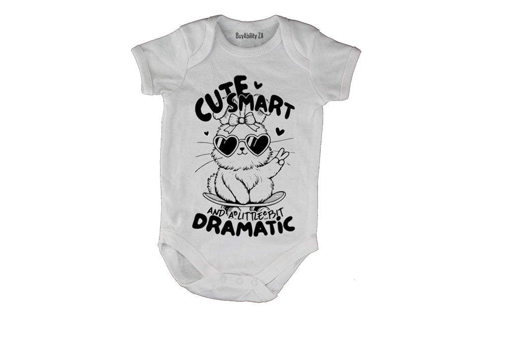 Cute . Smart. Dramatic - Baby Grow - BuyAbility South Africa