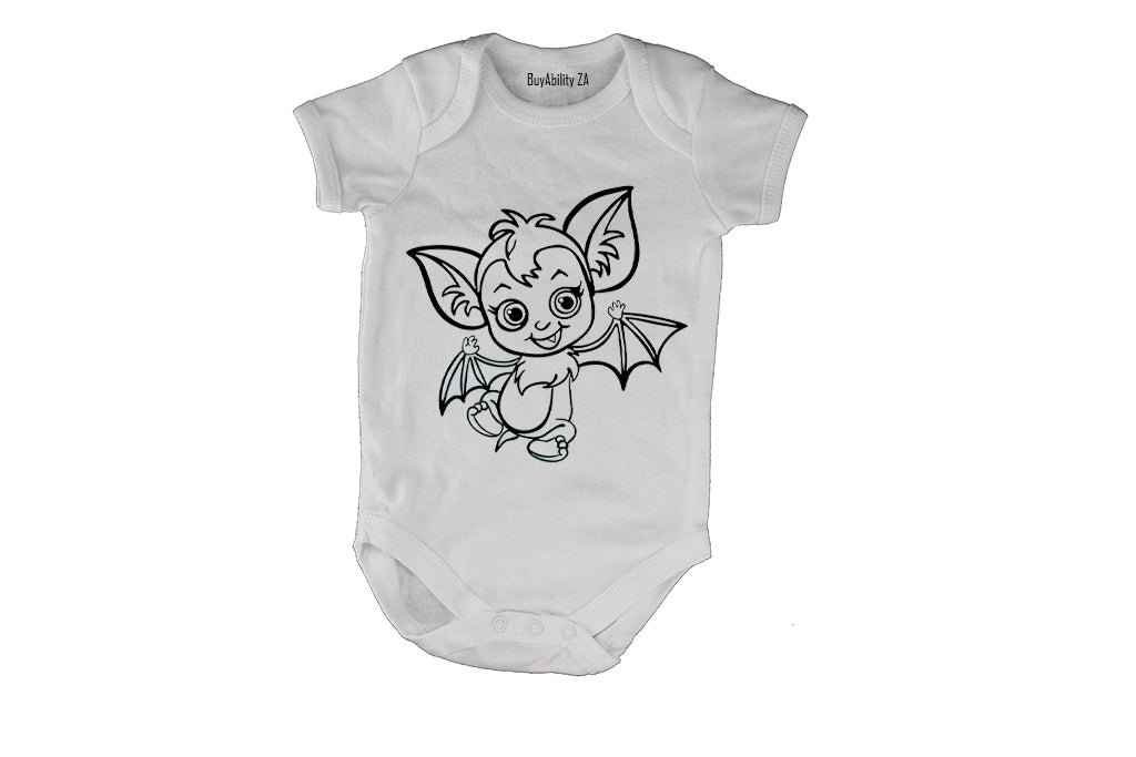 Cute Bat - Halloween - Baby Grow