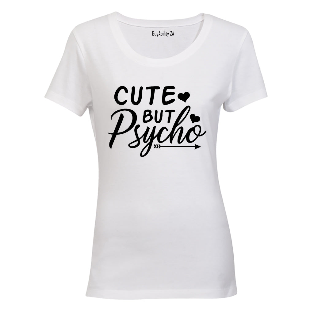 Cute But Psycho - Ladies - T-Shirt - BuyAbility