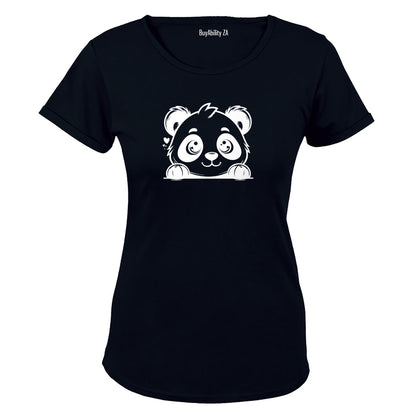 Cute Peeking Panda - Ladies - T-Shirt - BuyAbility South Africa