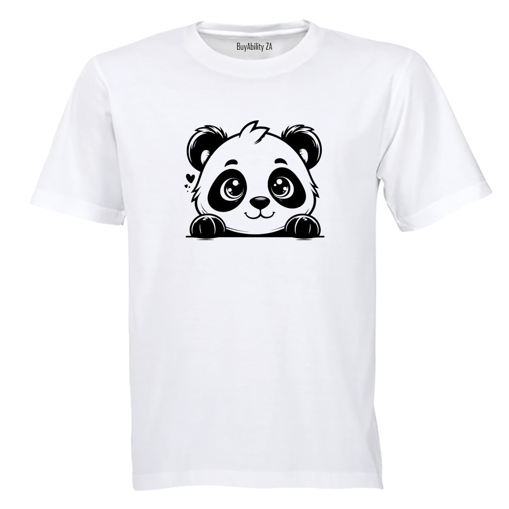 Cute Peeking Panda - Kids T-Shirt - BuyAbility South Africa
