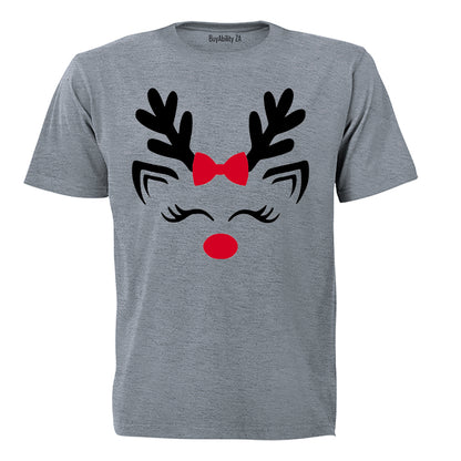 Cute Christmas Reindeer - Kids T-Shirt