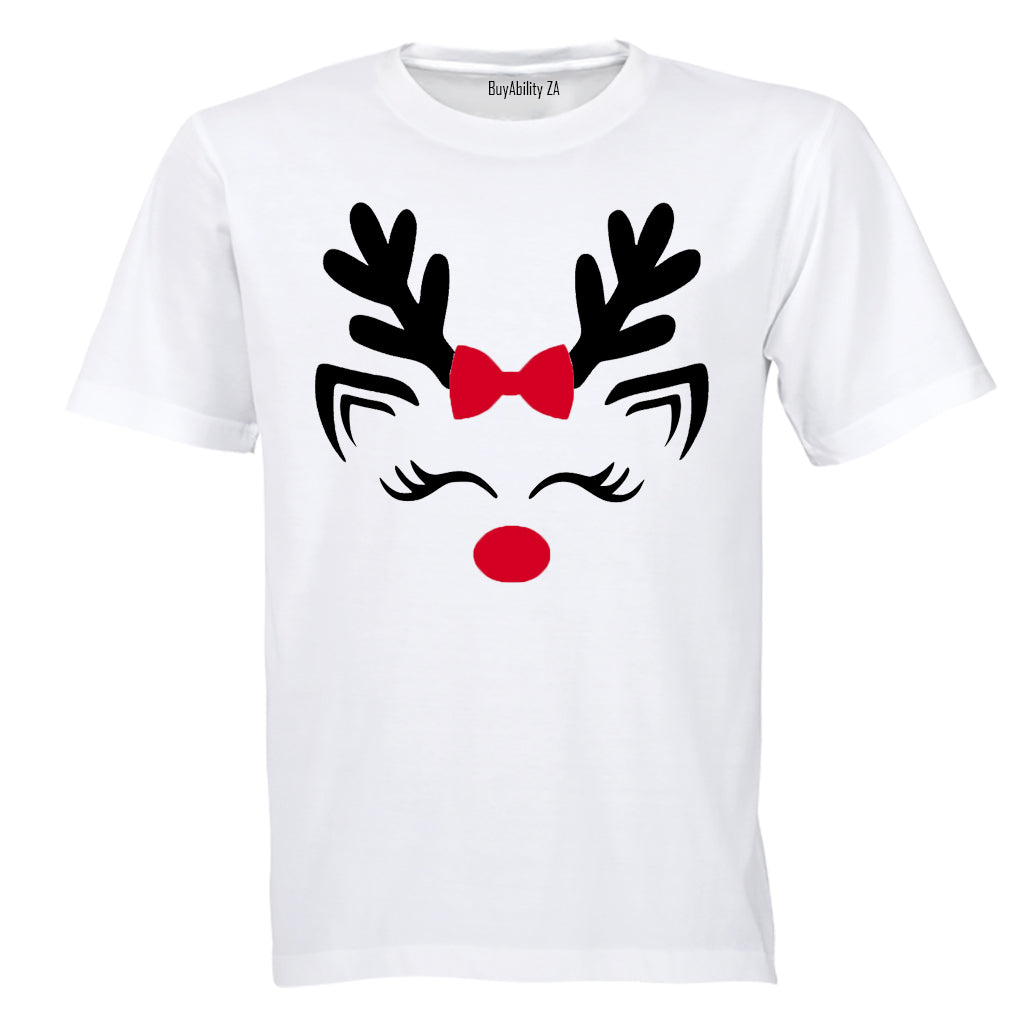 Cute Christmas Reindeer - Kids T-Shirt