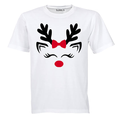 Cute Christmas Reindeer - Kids T-Shirt