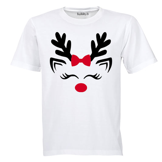 Cute Christmas Reindeer - Kids T-Shirt