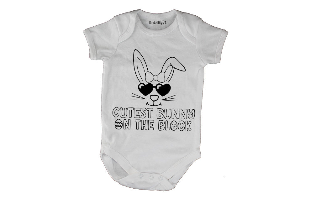 Cutest Bunny on the Block - Easter - Baby Grow