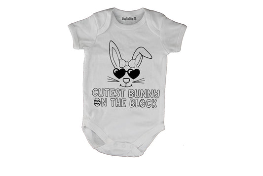 Cutest Bunny on the Block - Easter - Baby Grow