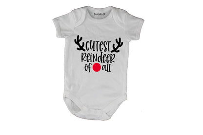 Cutest Reindeer of All - Christmas - Baby Grow