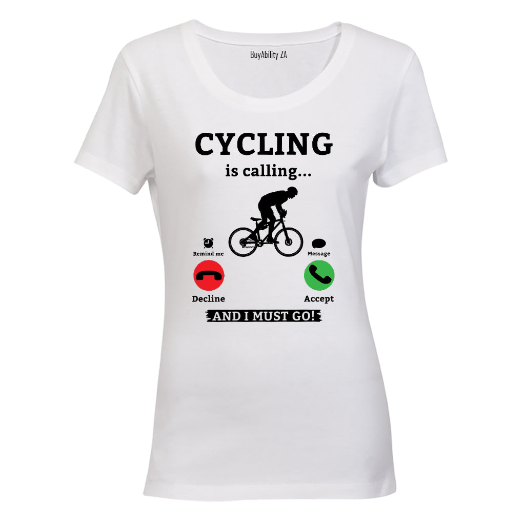 Cycling Is Calling - Ladies - T-Shirt - BuyAbility South Africa